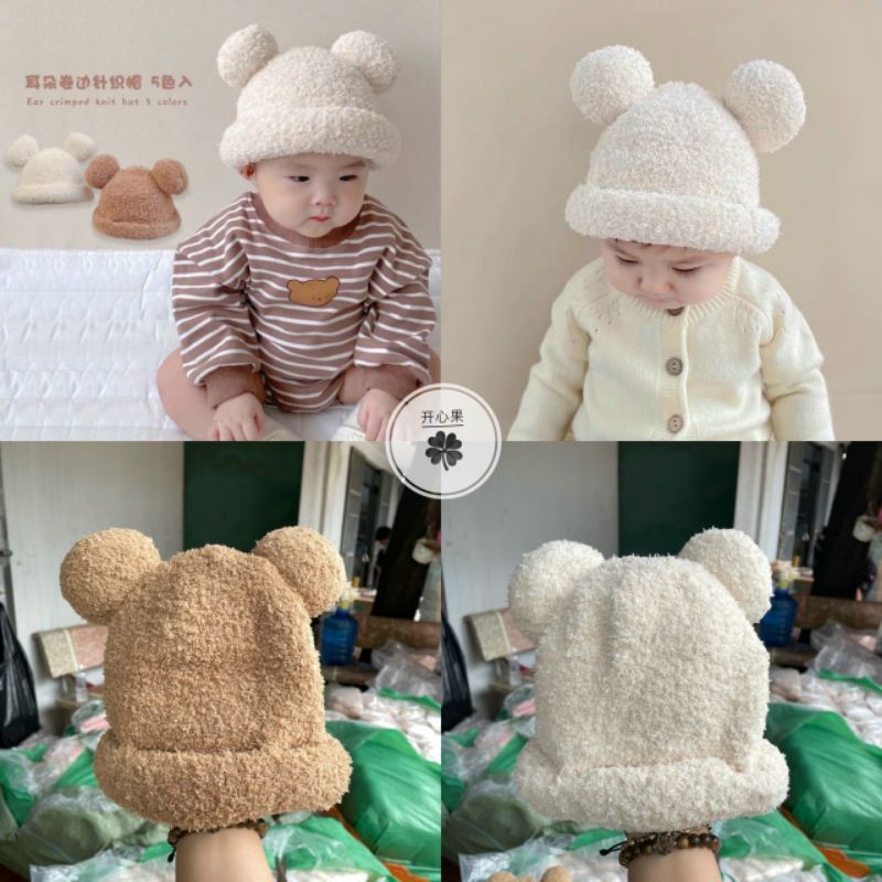 MŨ BÔNG TAI THỎ CHO BÉ