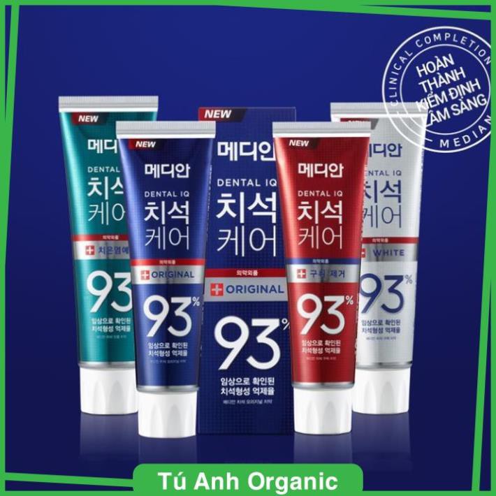 Kem Đánh Răng Tẩy Vôi Răng Chuyên Nghiệp MEDIAN Dental IQ Original Màu Xanh Dương .