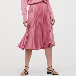 Chân váy H&M màu hồng ( Pleated skirt )
