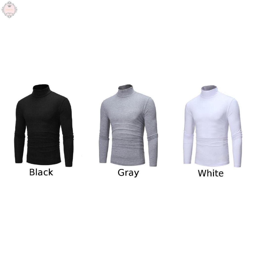 Áo thun tay dài cổ lọ thời trang cá tính cho nam