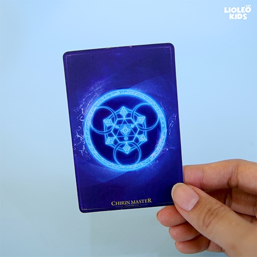 Bộ thẻ bài Lioleo Kids hệ nước- Chirin master màu xanh biển