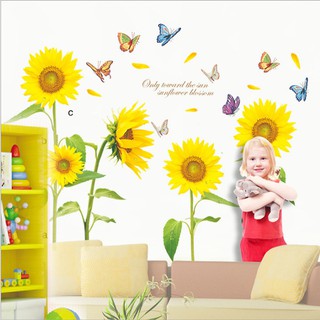 Decal dán tường hoa hướng dương