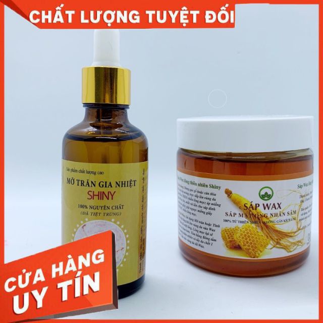 [TẶNG DỤNG CỤ WAX] Combo Sáp Was Lông,Tẩy Lông Shiny Handmade - Triệt Lông Nách Tay Chân