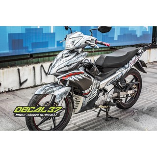 Tem Trùm Exciter 135 Cá mập xám đen
