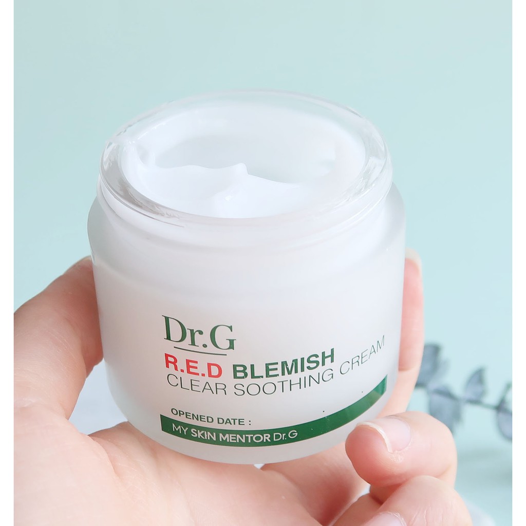 Kem dưỡng da dầu mụn nhạy cảm DR.G Drg R.E.D Red Blemish Clear Soothing Cream/Cica Clear Soothing Cream
