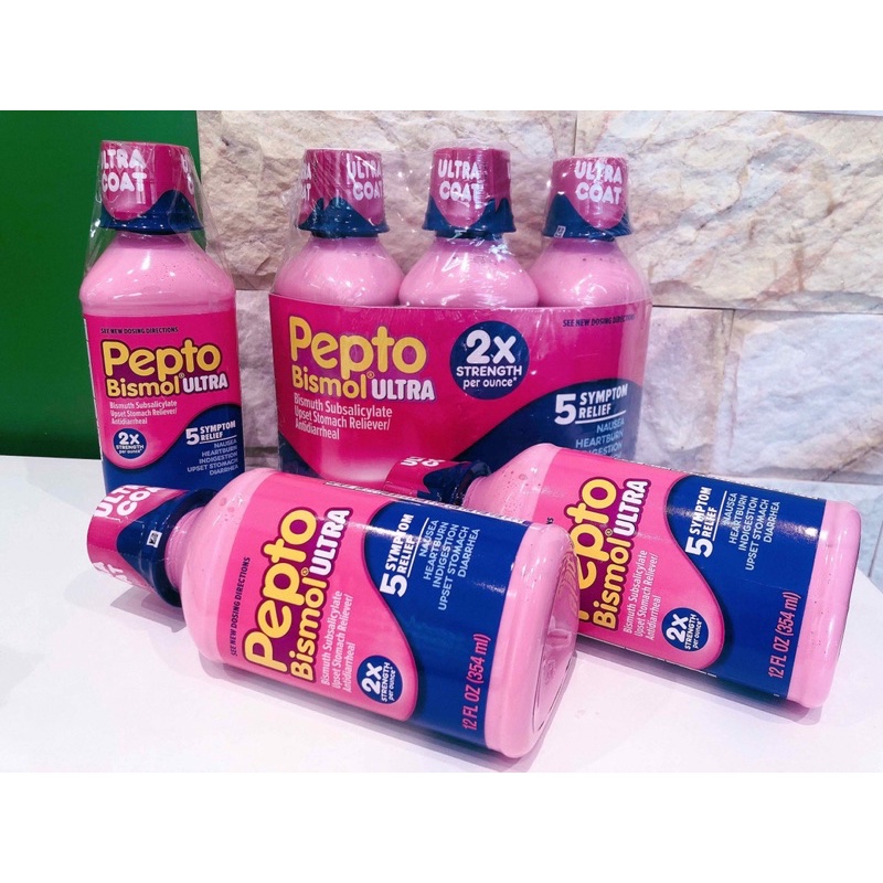 [Hàng Mỹ]  Siro tiêu hóa, dạ dày Pepto Bismol Ultra 354ml