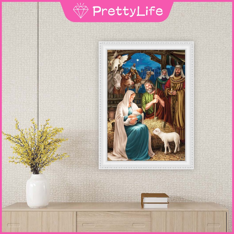 Bộ tranh đính đá 5D họa tiết độc đáo kích thước 30x40cm DIY dùng trang trí