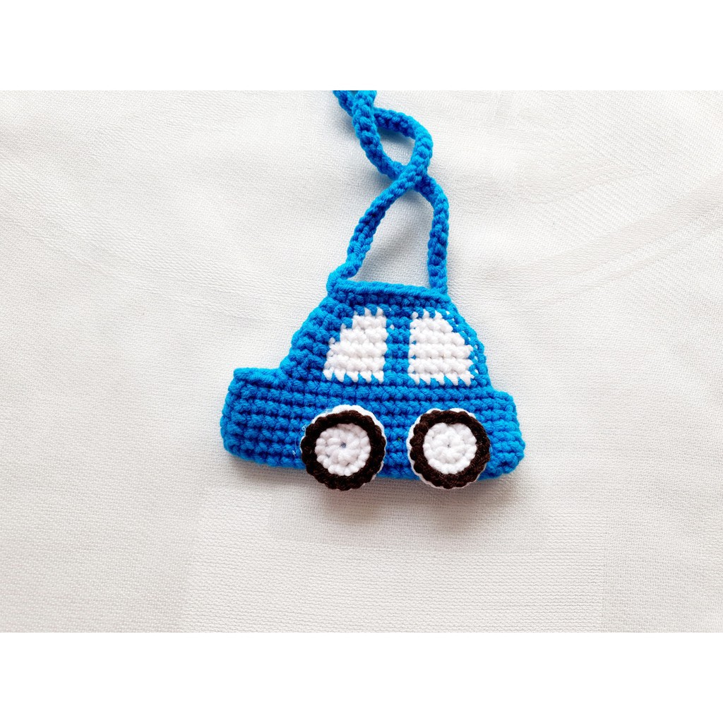 Túi đựng tỏi handmade MS Mombaby móc bằng len cho bé tránh vía, tránh tà xinh xắn, ngộ ngĩnh,dễ thương
