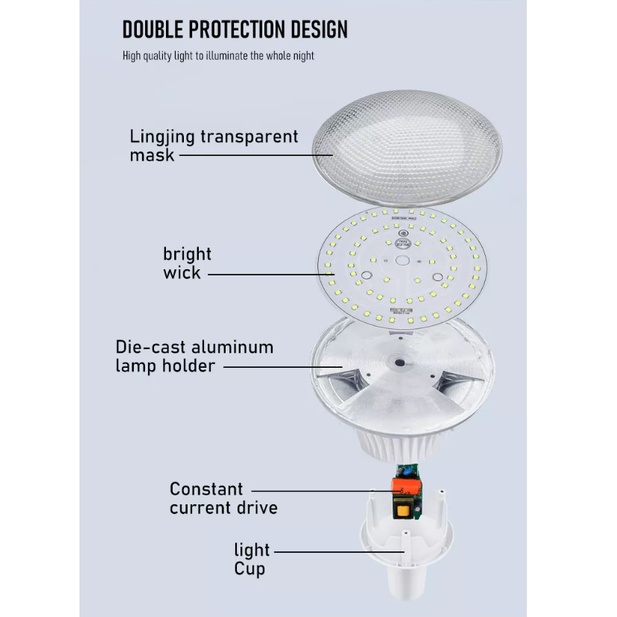 Bóng đèn Led ánh sáng trắng 30W/ 50W / 60W / 70W Akko Star 54712