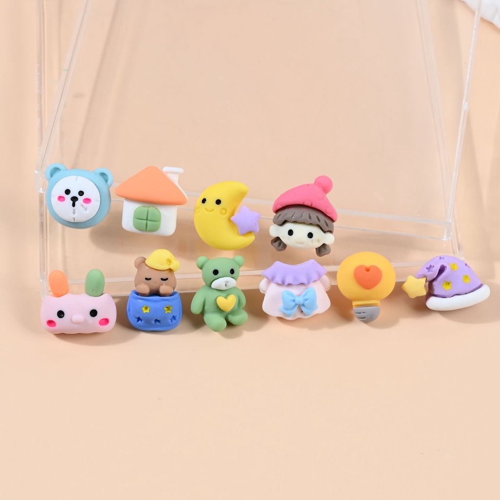Charm (C485) slime/ Dụng Cụ Charm Trang Trí [Ko Keo &amp; Nút]  Nhiều Hoạ Tiết Dễ Thương
