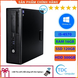 Mua Case máy tính để bàn HP 400G1/600G1 CPU core  i5-4570  Ram 16GB SSD 120GB+ HDD 500GB Tặng USB thu Wifi