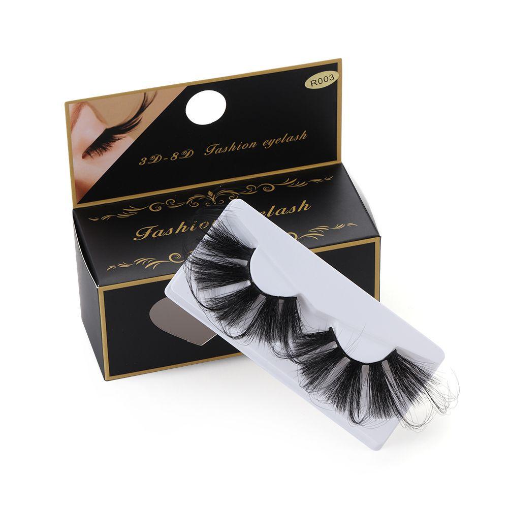 1 Cặp Lông Mi Giả 70mm 100% Lông Chồn 3D Siêu Dài