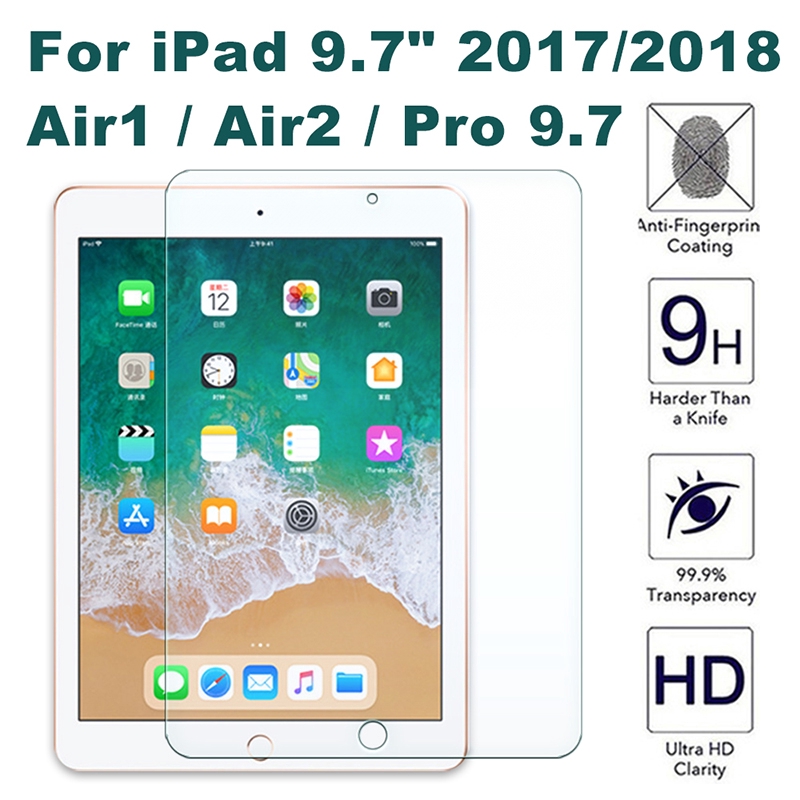 Kính Cường Lực Bảo Vệ Màn Hình Cho Ipad 9.7 2017/2018 Air 1 Air 2 Air 3 Air 4 10.2/thế Hệ 7 8/mini 1 2 3 4 / 5 Pro 9.7