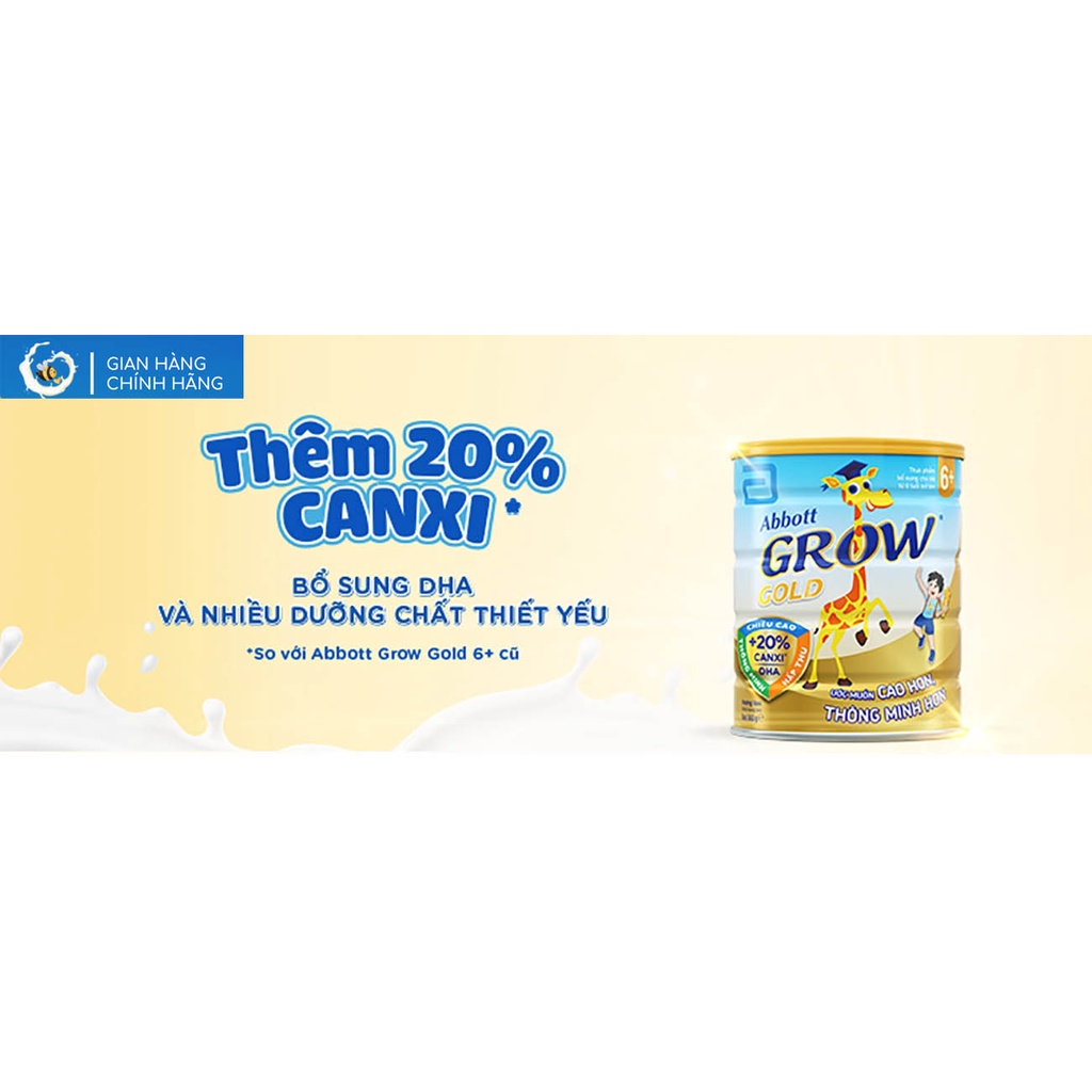 Sữa Bột Abbott Grow 6+ Tăng Cân, Tăng Chiều Cao, Bé Thông Minh Hơn BEE BEE MART