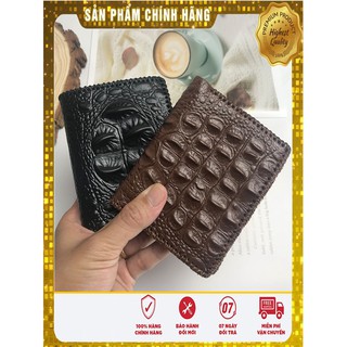 Ví Nam Da Bò Vân Cá Sấu