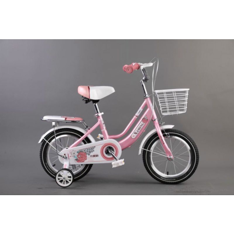 Xe đạp trẻ em cỡ 18/20 inch cho bé gái từ 7 tới 10 tuổi có giỏ xe có baga