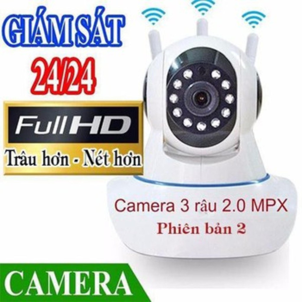  Camera wifi YooSee 3 râu Full HD 2.0 mpx full hd 1920 x 1080p siêu nét