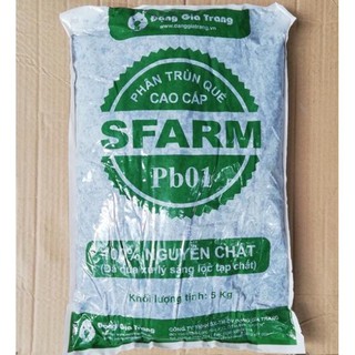 Phân trùn quế cao cấp S-FARM PB01. (5kg)
