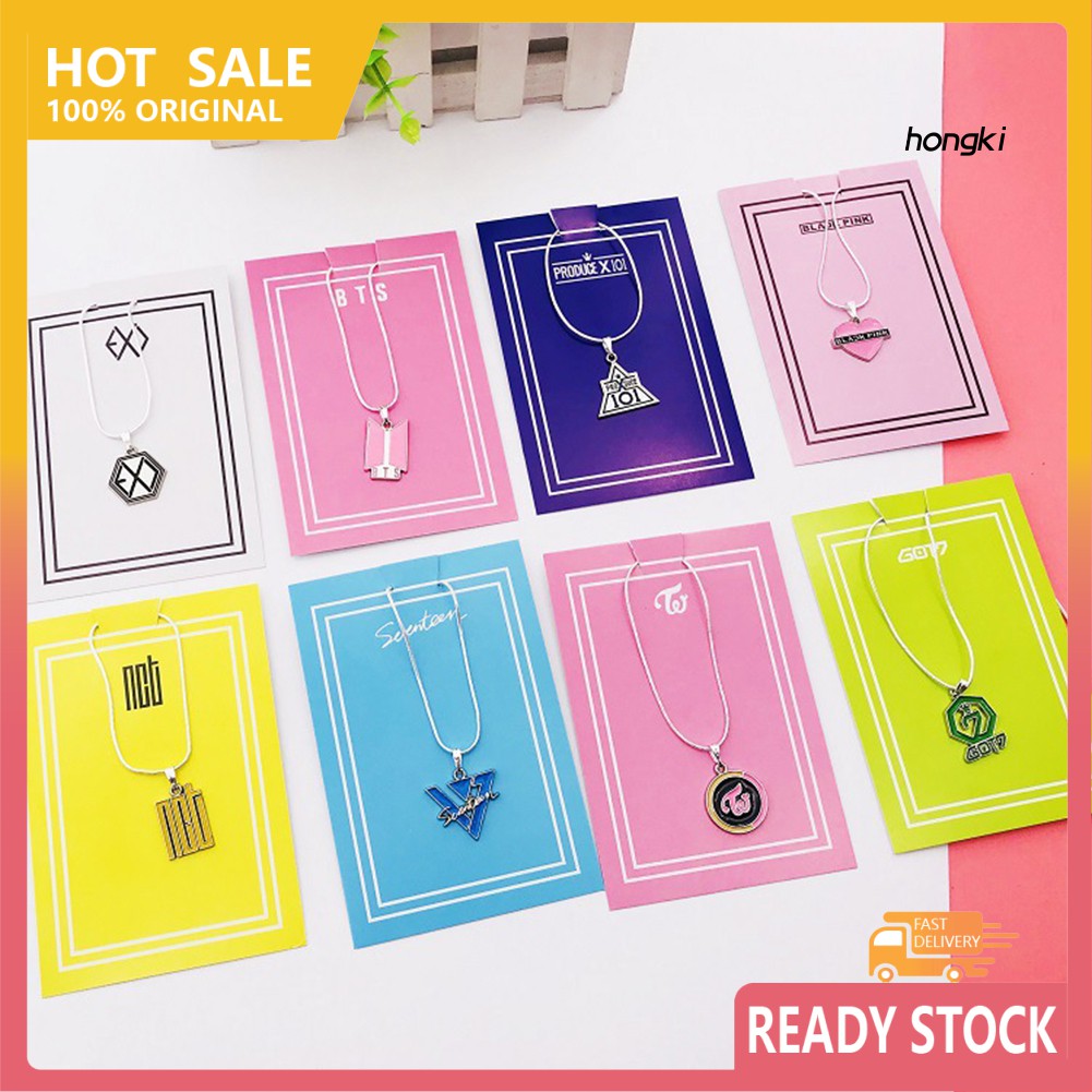 Vòng cổ mặt chữ các nhóm nhạc Kpop thời trang cho nam và nữ