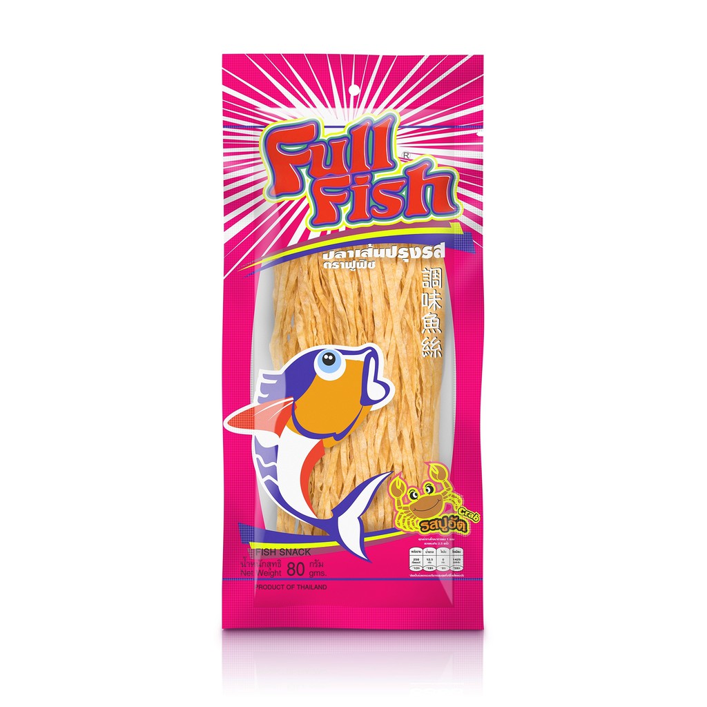 Snack cá Full Fish vị cua - 80g