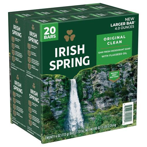 [MẪU MỚI] Xà Bông Cục IRISH SPRING With Flaxseed Oil 4 OZ (113g) - Hàng Mỹ