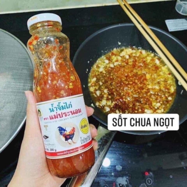 Sốt Chua Ngọt Thái Lan hiệu Con Gà 980ml - Gà Cay Ngọt HQ/ Sườn Chua Ngọt/ Trộn Gỏi