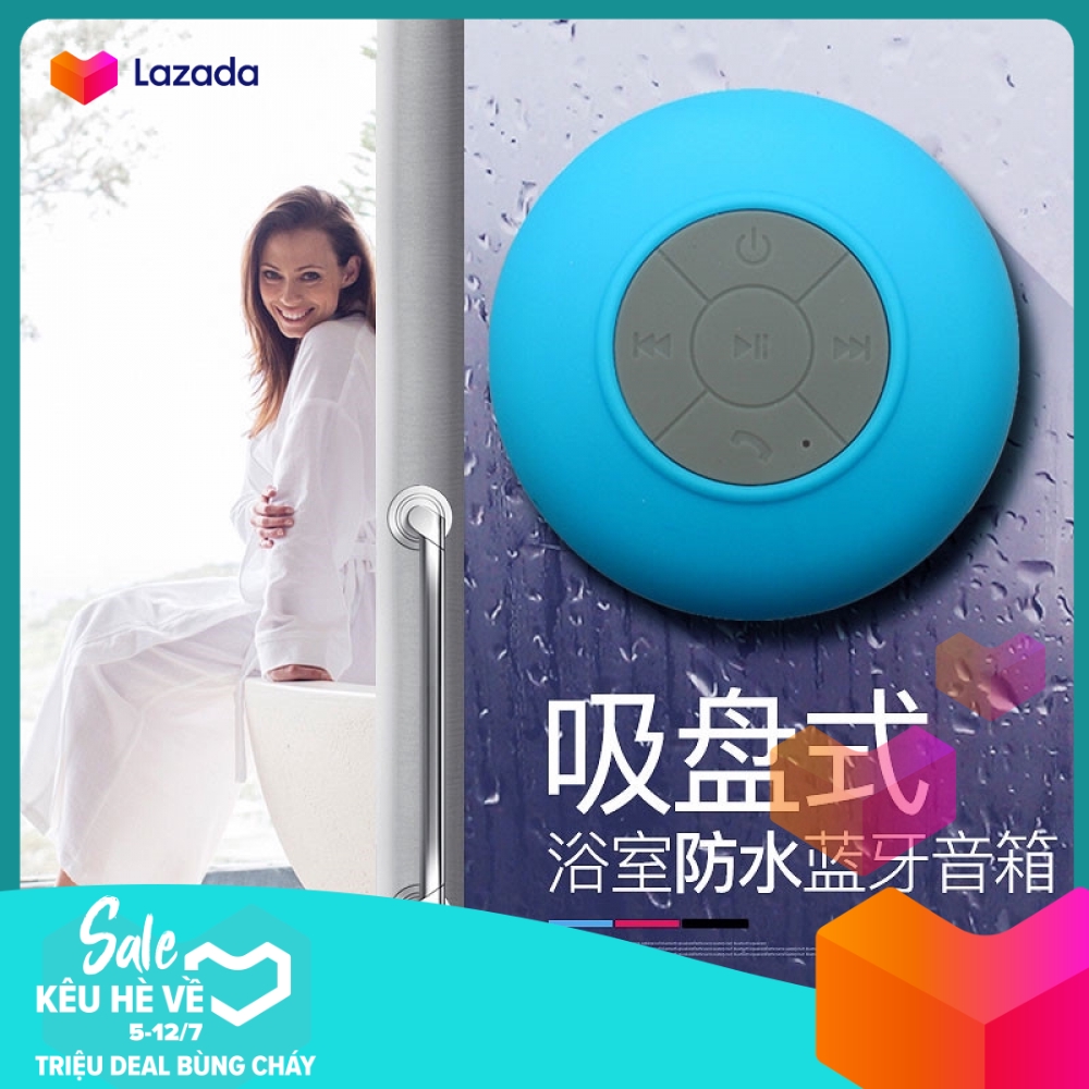 Loa Bluetooth Sucker không dây Thẻ cắm chống nước và chống bụi Âm thanh di động với Loa Hook Phòng tắm Loa nhỏ