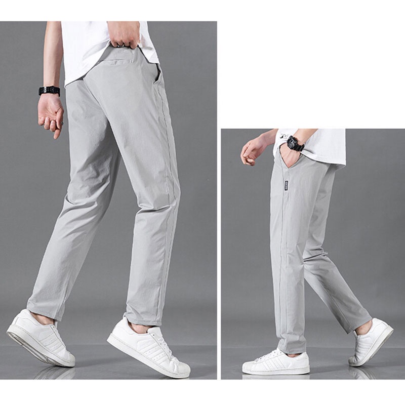 Quần Dài Thể Thao Ống Rộng Thoáng Khí Nhanh Khô Thời Trang Mùa Hè Cho Nam