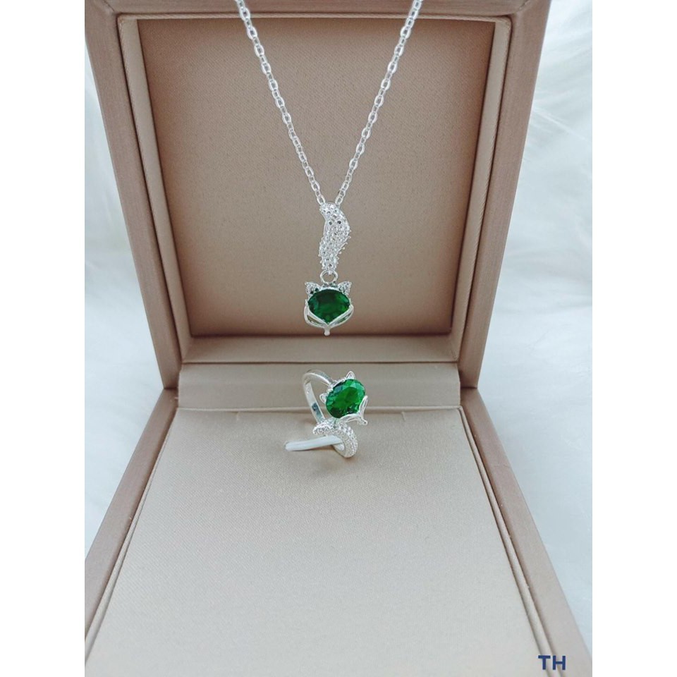 BỘ DÂY CHUYỀN VÀ NHẪN HỒ LY - [ CHUYÊN SỈ BẠC TA ]
