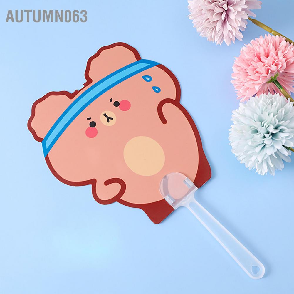 Phim hoạt hình dễ thương Quạt cầm tay PP nhỏ mùa hè cho trẻ em Học sinh Autumn063