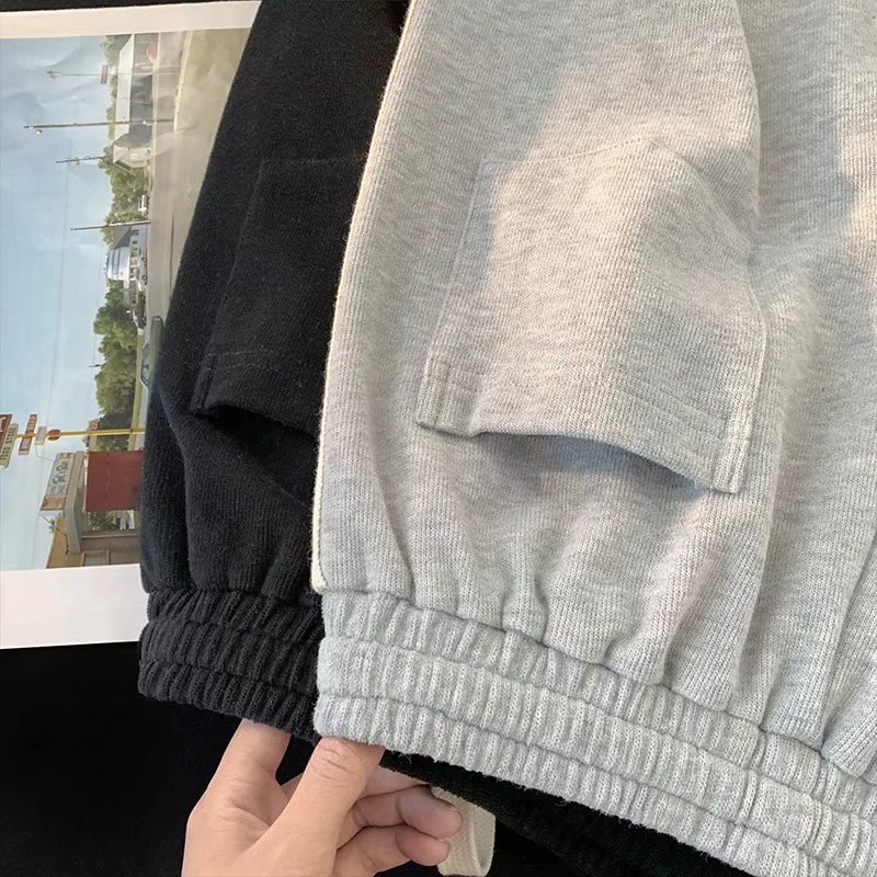 Quần ngắn ống rộng Thời Trang Mùa Hè Hàng Mới Phong Cách Harajuku Nhật Bản Giản Dị Dành Cho Nam