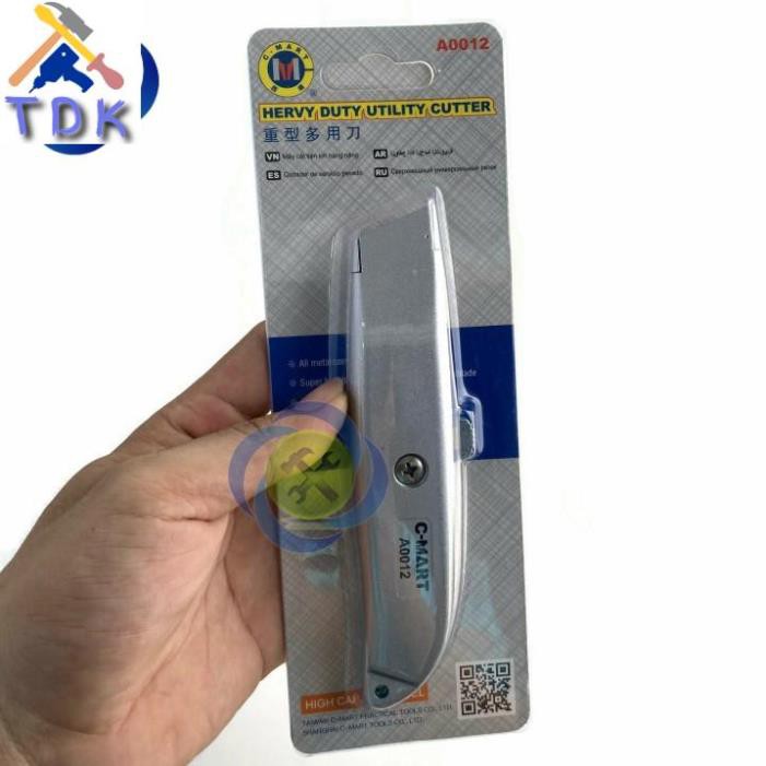 Dao rọc cáp, dao trổ đa năng cán hợp kim C-mart A0012