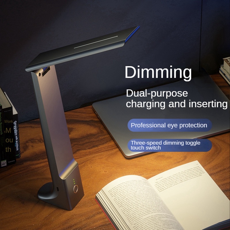 Đèn LED Đọc Sách Để Bàn Bảo Vệ Mắt Điều Khiển Cảm Ứng Gấp Gọn Được