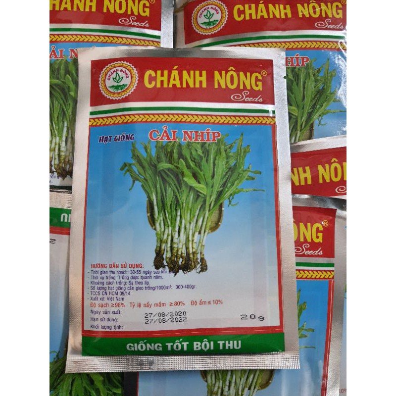 hạt giống cải nhíp đặc sản sóc trăng - gói 10gr