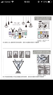 Tranh dán tường tự dính 3D đẹp