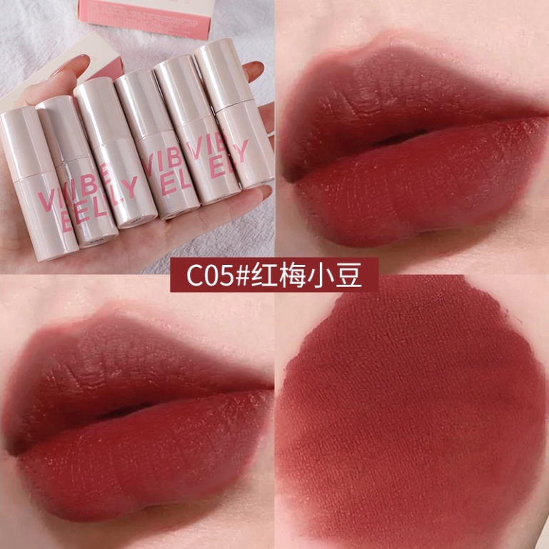 Son velvet son kem lì gấu dâu HERORANGE mềm mịn lâu trôi son nội địa trung ILY