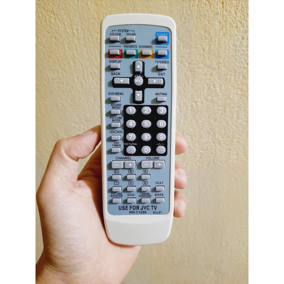 Remote Điều khiển tivi JVC đời cũ Model RM-C1286 LCD- Hàng chính hãng mới 100% Tặng kèm Pin