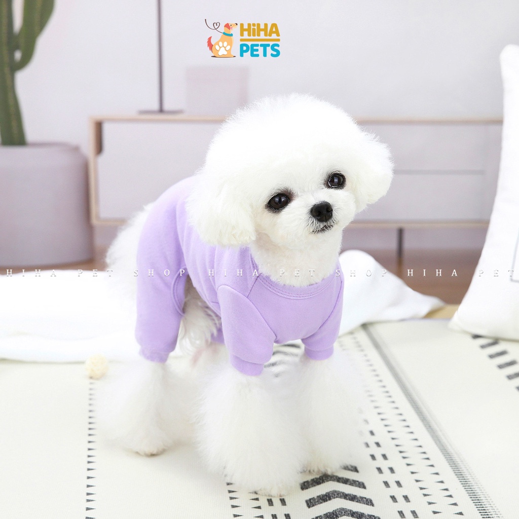 Quần Áo Cho Chó Mèo 4 Chân Mặc Ấm Chất Liệu Thun Cotton Quần Áo Thú Cưng Jump Hình Dễ Thương Hihapet.