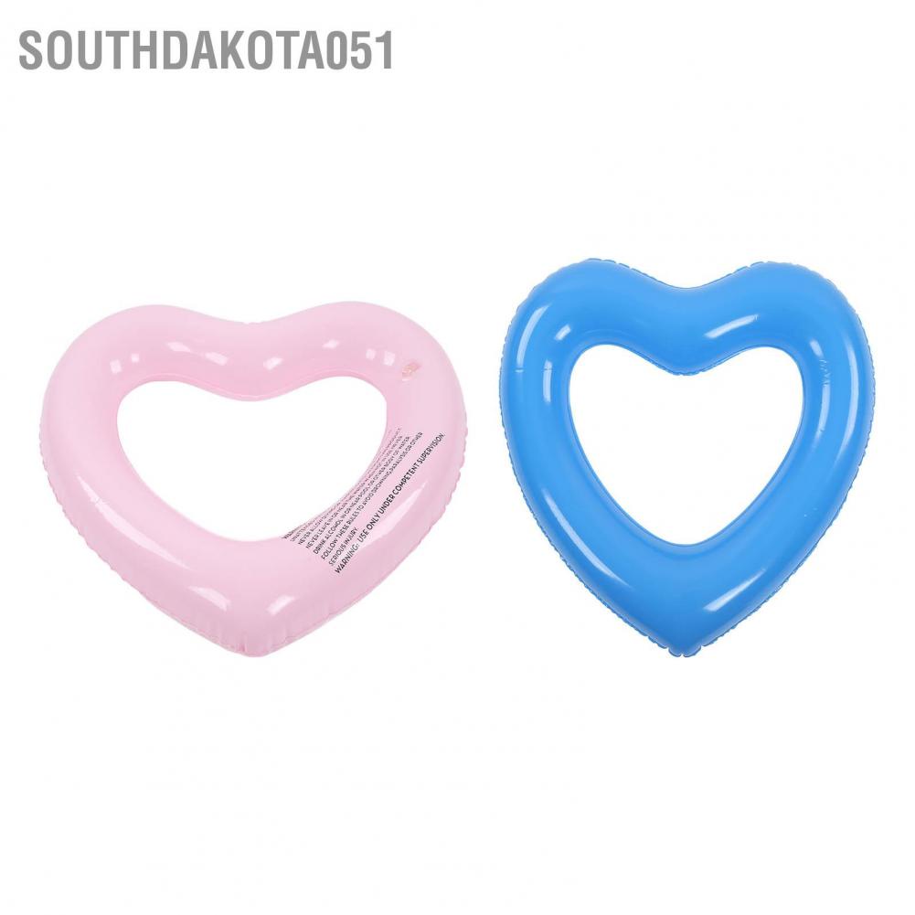 Hàng HOT Vòng tròn bơi hình trái tim cho trẻ em Chất liệu PVC chống rách dày 45cm bơm hơi【Southdakota051】
