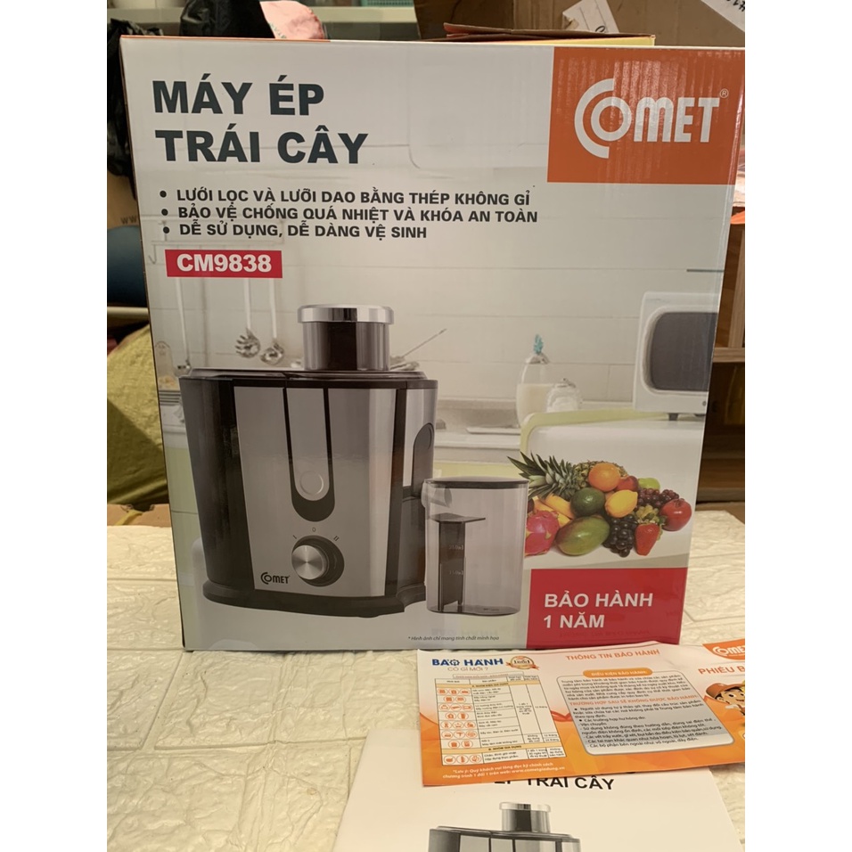 MÁY ÉP TRÁI CÂY - COMET CM9838 - MÁY ÉP TRÁI CÂY ĐA NĂNG