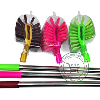 Cọ chà toilet cán inox dài