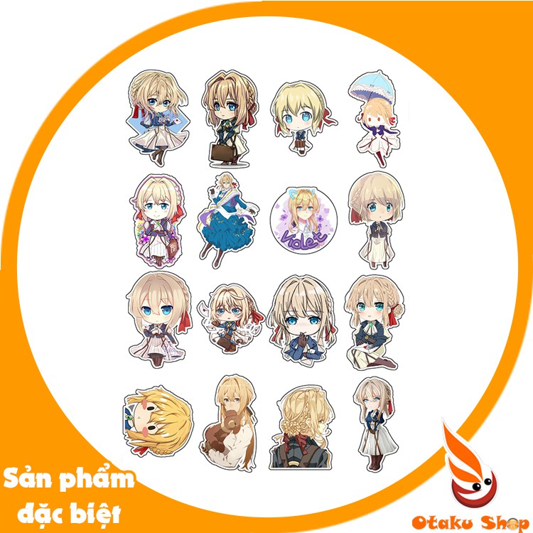 hình dán sticker anime Violet Evergarden - Búp Bê Ký Ức - Khu Vườn Sắc Tím Năm Ấy