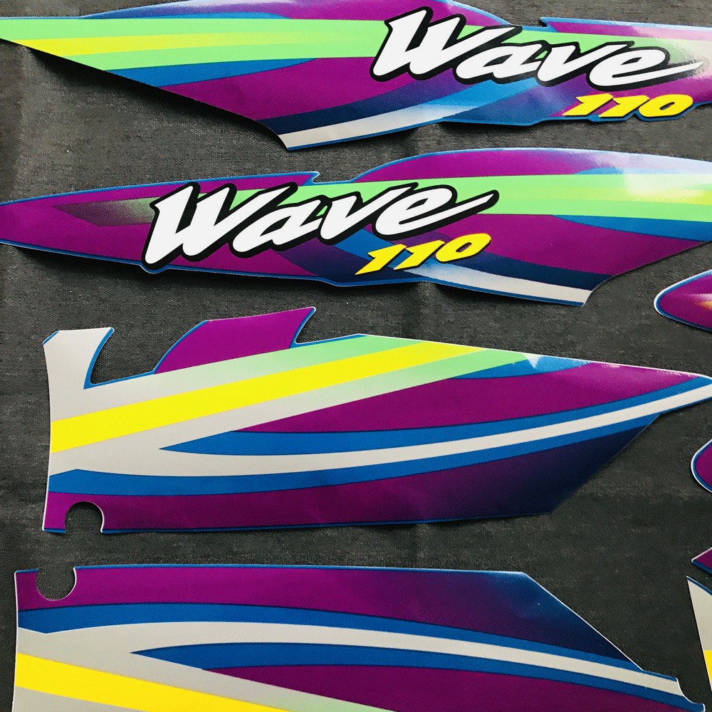 Tem dán WAVE thái mẫu nhỏ ( XANH DƯƠNG )