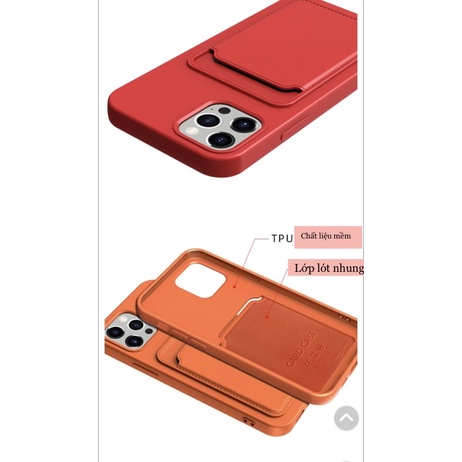 ốp có ngăn đựng chống bẩn i Phone