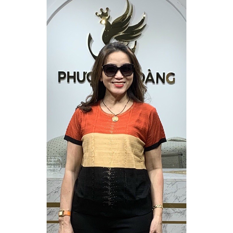 Áo thun len trung niên cao cấp