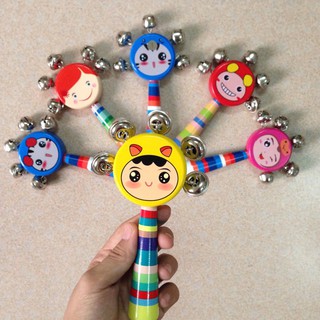 Lục Lạc Gỗ Bi Sắt Mặt Cười