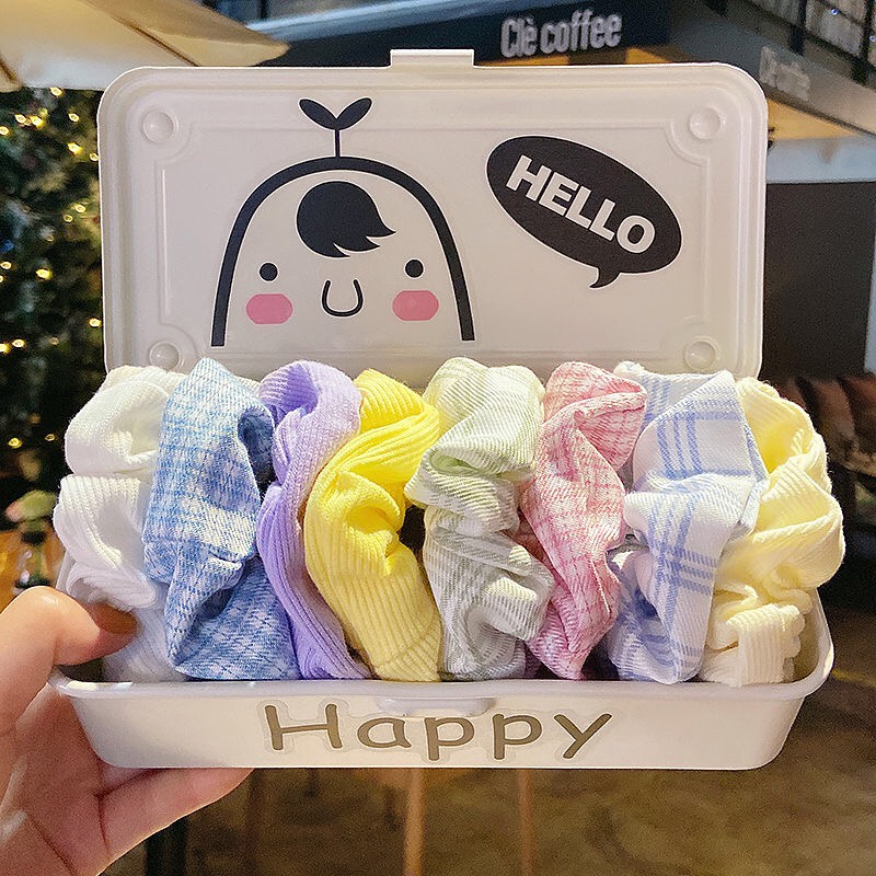 Dây Buộc Tóc Vải Scrunchies Nhiều Mẫu Xinh Xắn, Dễ Thương HAZYCOW