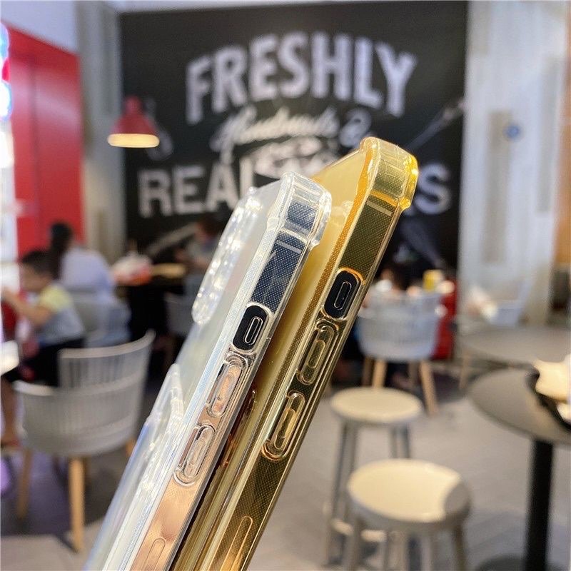 🍀Ốp Lưng Điện Thoại Trong Suốt Chống sốc 4 góc Có Ngăn khe Đựng cài Thẻ Iphone 12 Pro MAX 7 8 Plus X XS XS MAX11 Pro MAX