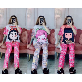 Set quần dài tay ngắn thun lạnh 3D quần có túi