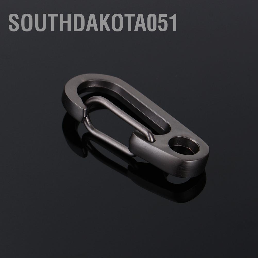 Southdakota051 Outdoor Camping Hiking Carabiner Hook Stainless Steel Keychain Buckle
